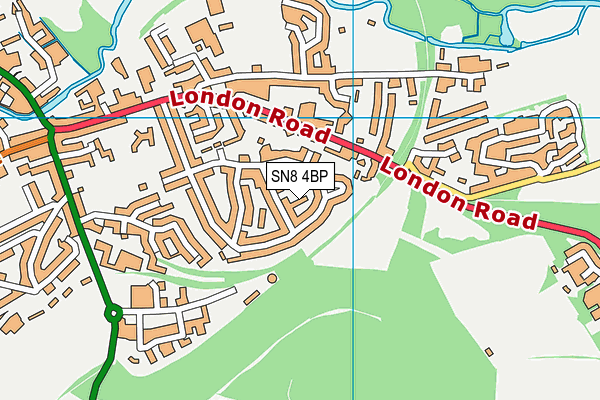 SN8 4BP map - OS VectorMap District (Ordnance Survey) SN8 4BP map - OS VectorMap District (Ordnance Survey)