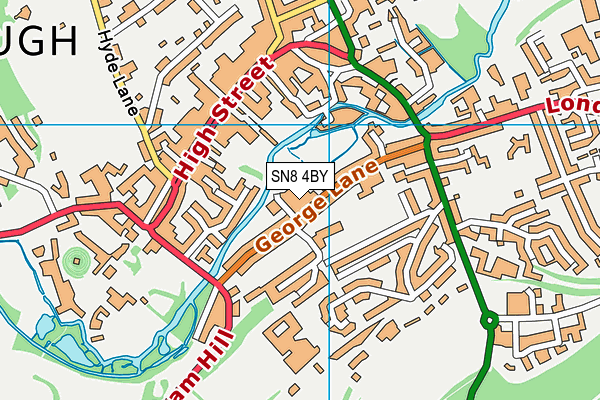 SN8 4BY map - OS VectorMap District (Ordnance Survey) SN8 4BY map - OS VectorMap District (Ordnance Survey)