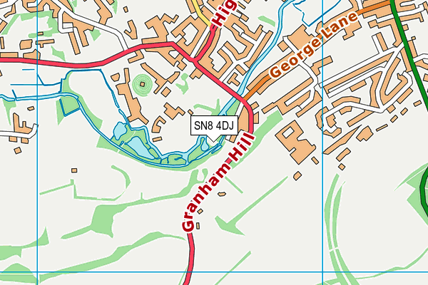 SN8 4DJ map - OS VectorMap District (Ordnance Survey) SN8 4DJ map - OS VectorMap District (Ordnance Survey)
