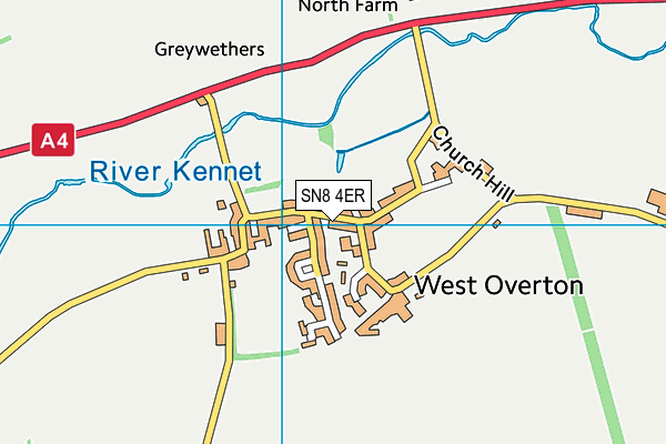 SN8 4ER map - OS VectorMap District (Ordnance Survey) SN8 4ER map - OS VectorMap District (Ordnance Survey)