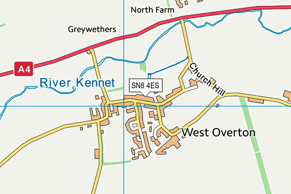 SN8 4ES map - OS VectorMap District (Ordnance Survey) SN8 4ES map - OS VectorMap District (Ordnance Survey)
