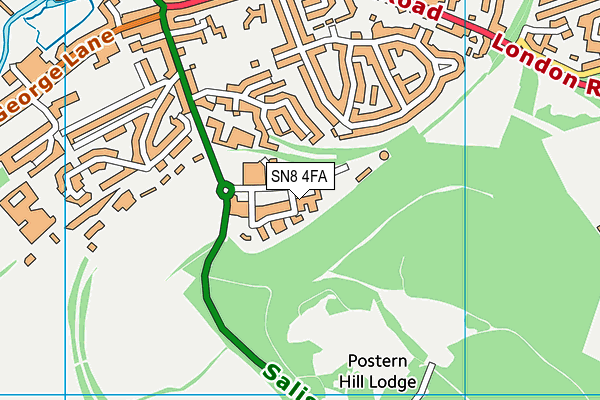 SN8 4FA map - OS VectorMap District (Ordnance Survey) SN8 4FA map - OS VectorMap District (Ordnance Survey)