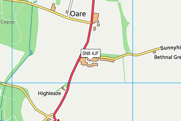 SN8 4JF map - OS VectorMap District (Ordnance Survey) SN8 4JF map - OS VectorMap District (Ordnance Survey)