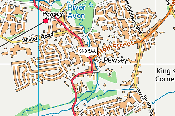 SN9 5AA map - OS VectorMap District (Ordnance Survey) SN9 5AA map - OS VectorMap District (Ordnance Survey)