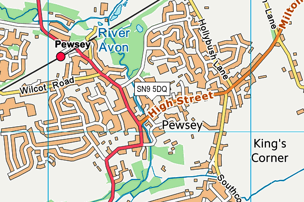 SN9 5DQ map - OS VectorMap District (Ordnance Survey) SN9 5DQ map - OS VectorMap District (Ordnance Survey)