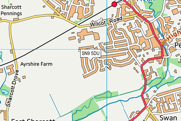SN9 5DU map - OS VectorMap District (Ordnance Survey) SN9 5DU map - OS VectorMap District (Ordnance Survey)