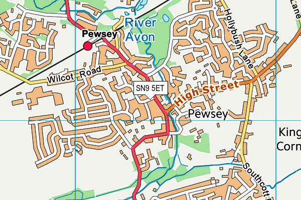 SN9 5ET map - OS VectorMap District (Ordnance Survey) SN9 5ET map - OS VectorMap District (Ordnance Survey)