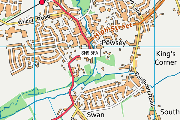 SN9 5FA map - OS VectorMap District (Ordnance Survey) SN9 5FA map - OS VectorMap District (Ordnance Survey)