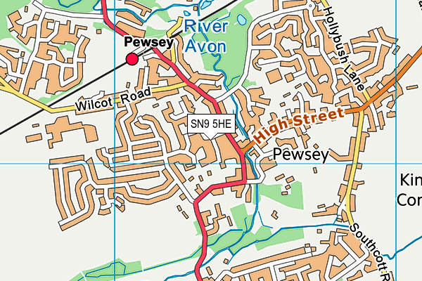 SN9 5HE map - OS VectorMap District (Ordnance Survey) SN9 5HE map - OS VectorMap District (Ordnance Survey)