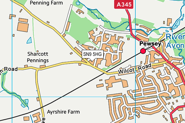 SN9 5HG map - OS VectorMap District (Ordnance Survey) SN9 5HG map - OS VectorMap District (Ordnance Survey)