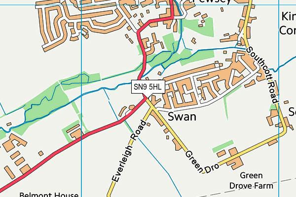 SN9 5HL map - OS VectorMap District (Ordnance Survey) SN9 5HL map - OS VectorMap District (Ordnance Survey)