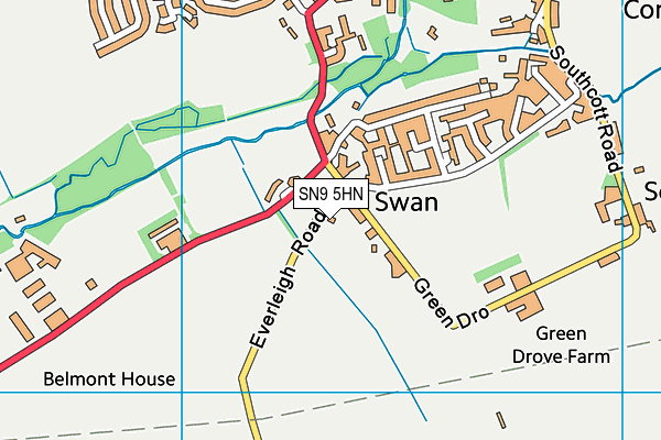 SN9 5HN map - OS VectorMap District (Ordnance Survey) SN9 5HN map - OS VectorMap District (Ordnance Survey)