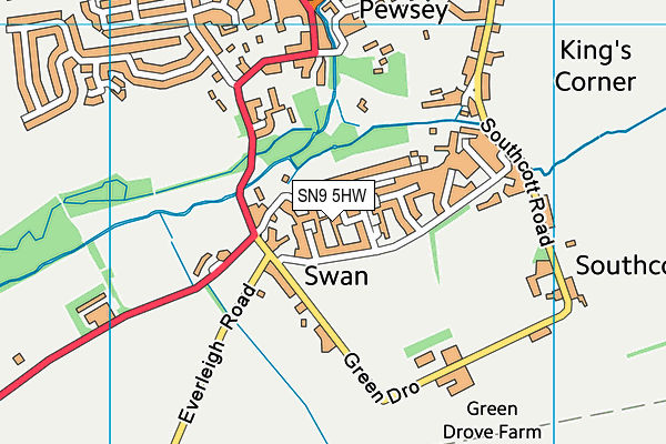 SN9 5HW map - OS VectorMap District (Ordnance Survey) SN9 5HW map - OS VectorMap District (Ordnance Survey)