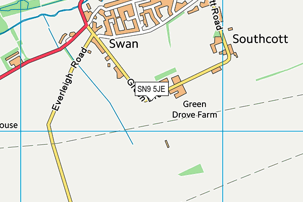 SN9 5JE map - OS VectorMap District (Ordnance Survey) SN9 5JE map - OS VectorMap District (Ordnance Survey)