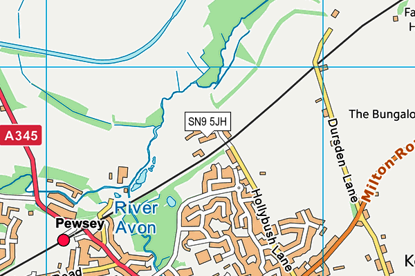 SN9 5JH map - OS VectorMap District (Ordnance Survey) SN9 5JH map - OS VectorMap District (Ordnance Survey)