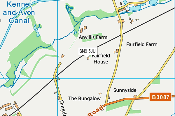 SN9 5JU map - OS VectorMap District (Ordnance Survey) SN9 5JU map - OS VectorMap District (Ordnance Survey)