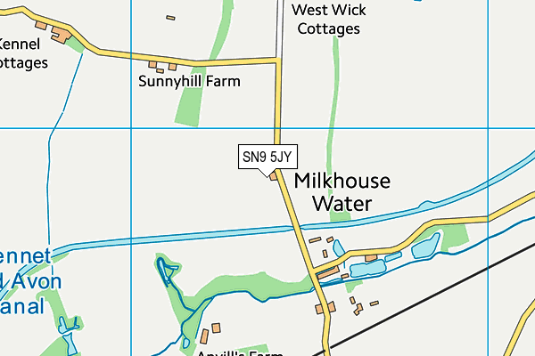 SN9 5JY map - OS VectorMap District (Ordnance Survey) SN9 5JY map - OS VectorMap District (Ordnance Survey)