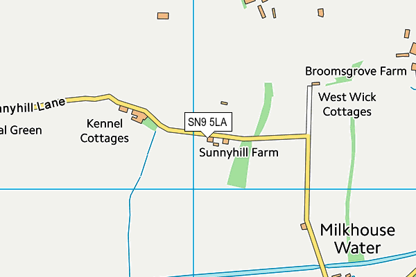 SN9 5LA map - OS VectorMap District (Ordnance Survey)