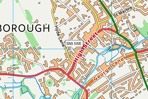 SN9 5WE map - OS VectorMap District (Ordnance Survey) SN9 5WE map - OS VectorMap District (Ordnance Survey)