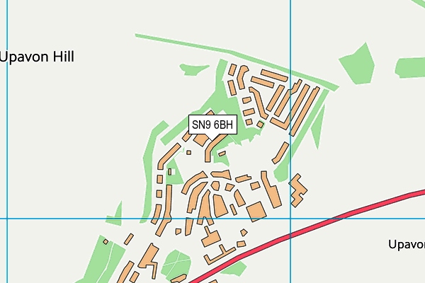 SN9 6BH map - OS VectorMap District (Ordnance Survey)