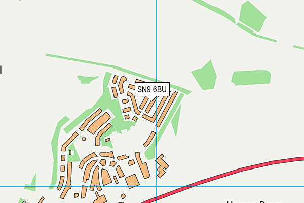 SN9 6BU map - OS VectorMap District (Ordnance Survey) SN9 6BU map - OS VectorMap District (Ordnance Survey)