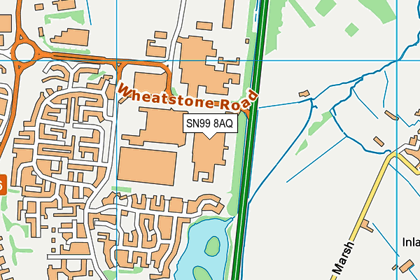 SN99 8AQ map - OS VectorMap District (Ordnance Survey) SN99 8AQ map - OS VectorMap District (Ordnance Survey)