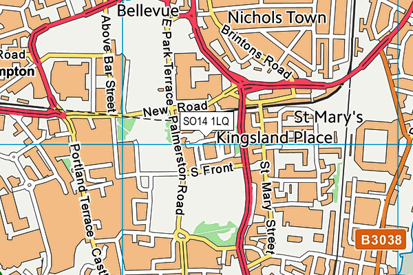 SO14 1LQ map - OS VectorMap District (Ordnance Survey) SO14 1LQ map - OS VectorMap District (Ordnance Survey)