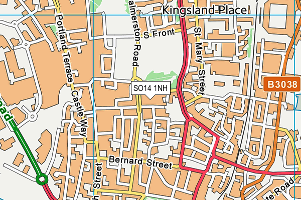 SO14 1NH map - OS VectorMap District (Ordnance Survey) SO14 1NH map - OS VectorMap District (Ordnance Survey)