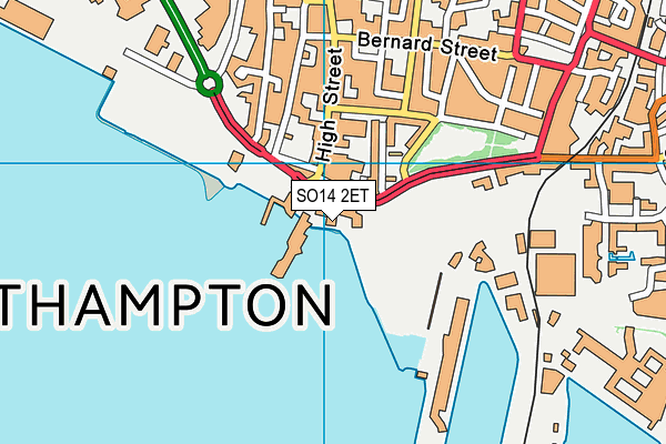 SO14 2ET map - OS VectorMap District (Ordnance Survey) SO14 2ET map - OS VectorMap District (Ordnance Survey)