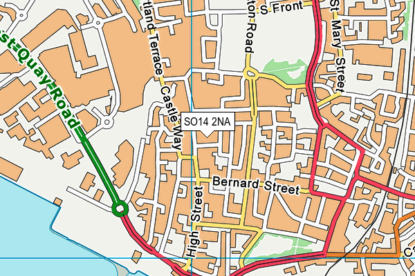 SO14 2NA map - OS VectorMap District (Ordnance Survey) SO14 2NA map - OS VectorMap District (Ordnance Survey)