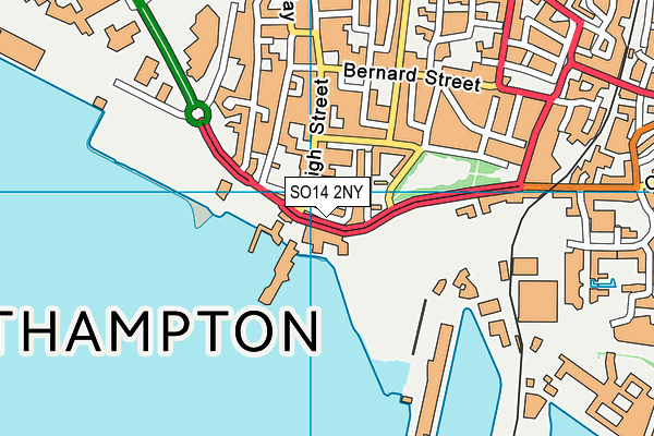 SO14 2NY map - OS VectorMap District (Ordnance Survey) SO14 2NY map - OS VectorMap District (Ordnance Survey)