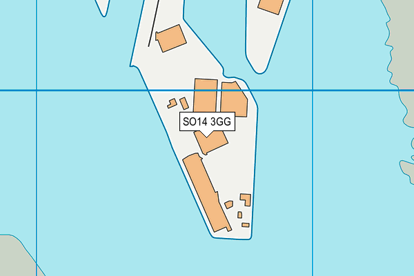 SO14 3GG map - OS VectorMap District (Ordnance Survey) SO14 3GG map - OS VectorMap District (Ordnance Survey)