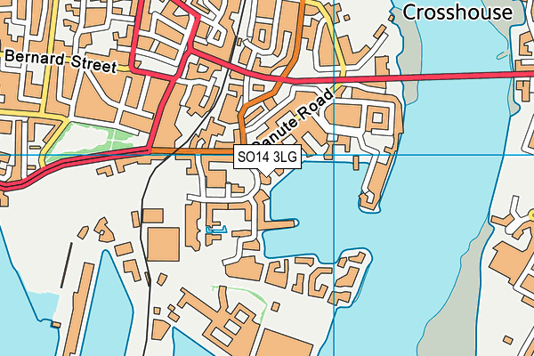 SO14 3LG map - OS VectorMap District (Ordnance Survey) SO14 3LG map - OS VectorMap District (Ordnance Survey)
