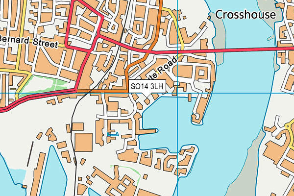 SO14 3LH map - OS VectorMap District (Ordnance Survey) SO14 3LH map - OS VectorMap District (Ordnance Survey)