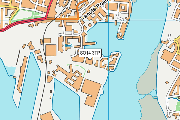 SO14 3TP map - OS VectorMap District (Ordnance Survey) SO14 3TP map - OS VectorMap District (Ordnance Survey)