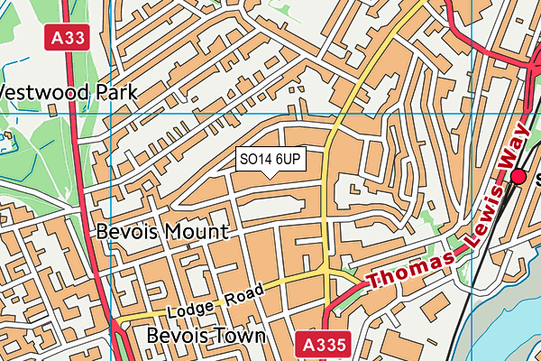SO14 6UP map - OS VectorMap District (Ordnance Survey) SO14 6UP map - OS VectorMap District (Ordnance Survey)