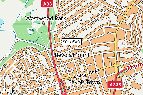 SO14 6WQ map - OS VectorMap District (Ordnance Survey) SO14 6WQ map - OS VectorMap District (Ordnance Survey)
