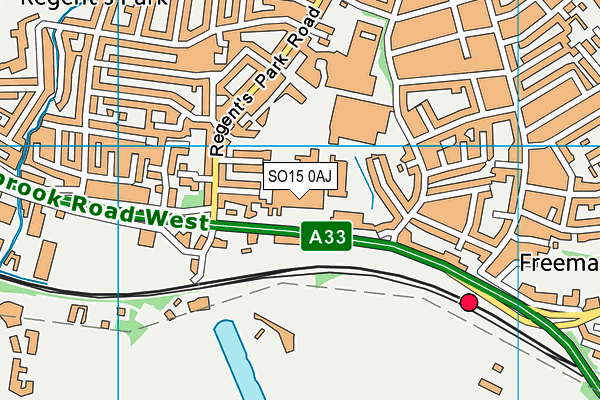 SO15 0AJ map - OS VectorMap District (Ordnance Survey) SO15 0AJ map - OS VectorMap District (Ordnance Survey)