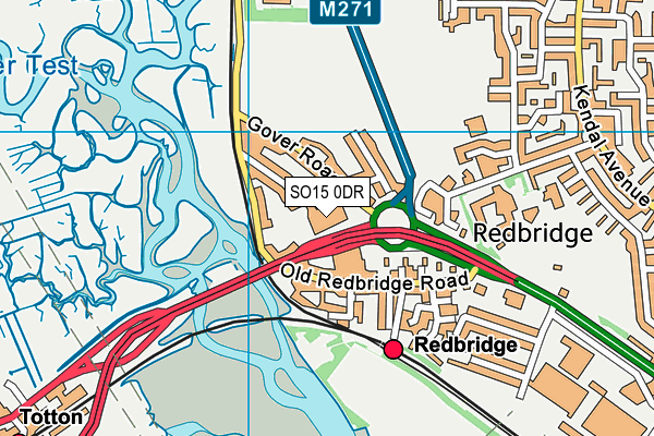 SO15 0DR map - OS VectorMap District (Ordnance Survey) SO15 0DR map - OS VectorMap District (Ordnance Survey)
