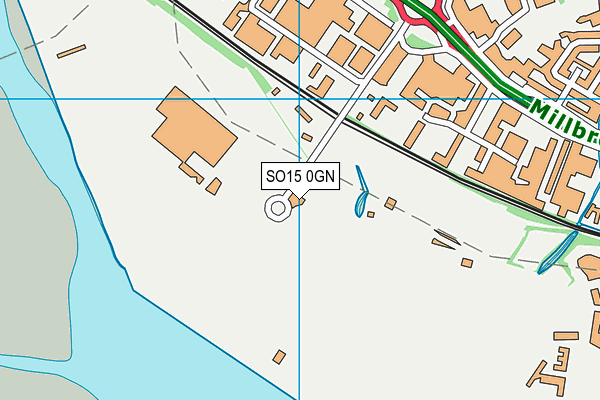SO15 0GN map - OS VectorMap District (Ordnance Survey) SO15 0GN map - OS VectorMap District (Ordnance Survey)