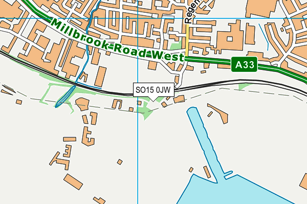SO15 0JW map - OS VectorMap District (Ordnance Survey) SO15 0JW map - OS VectorMap District (Ordnance Survey)