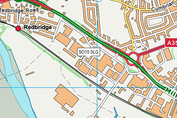 SO15 0LG map - OS VectorMap District (Ordnance Survey) SO15 0LG map - OS VectorMap District (Ordnance Survey)