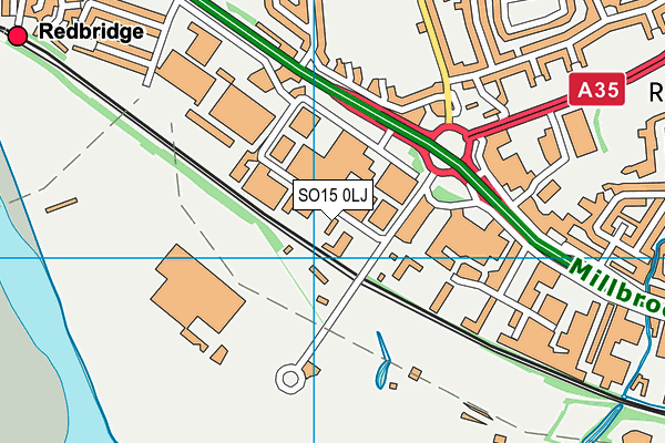 SO15 0LJ map - OS VectorMap District (Ordnance Survey) SO15 0LJ map - OS VectorMap District (Ordnance Survey)