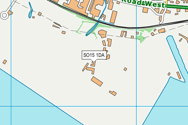 SO15 1DA map - OS VectorMap District (Ordnance Survey) SO15 1DA map - OS VectorMap District (Ordnance Survey)