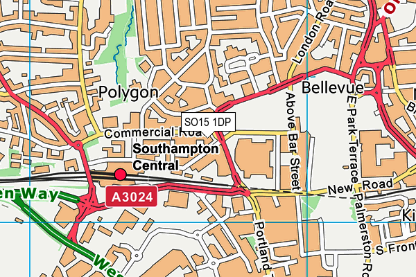SO15 1DP map - OS VectorMap District (Ordnance Survey) SO15 1DP map - OS VectorMap District (Ordnance Survey)