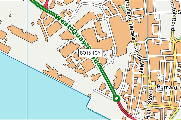 SO15 1GY map - OS VectorMap District (Ordnance Survey) SO15 1GY map - OS VectorMap District (Ordnance Survey)
