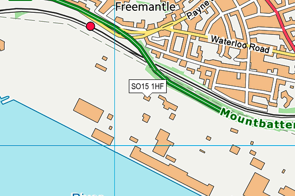 SO15 1HF map - OS VectorMap District (Ordnance Survey) SO15 1HF map - OS VectorMap District (Ordnance Survey)
