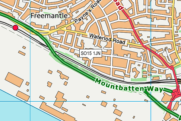 SO15 1JN map - OS VectorMap District (Ordnance Survey) SO15 1JN map - OS VectorMap District (Ordnance Survey)