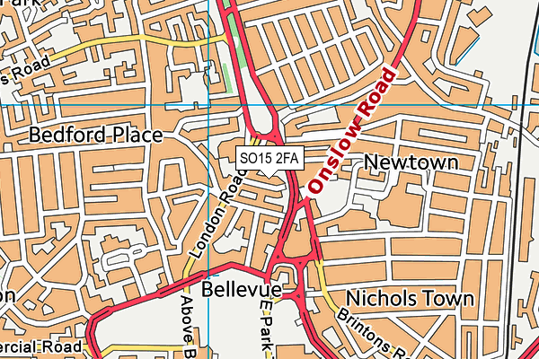 SO15 2FA map - OS VectorMap District (Ordnance Survey) SO15 2FA map - OS VectorMap District (Ordnance Survey)