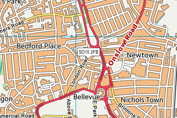 SO15 2FB map - OS VectorMap District (Ordnance Survey) SO15 2FB map - OS VectorMap District (Ordnance Survey)